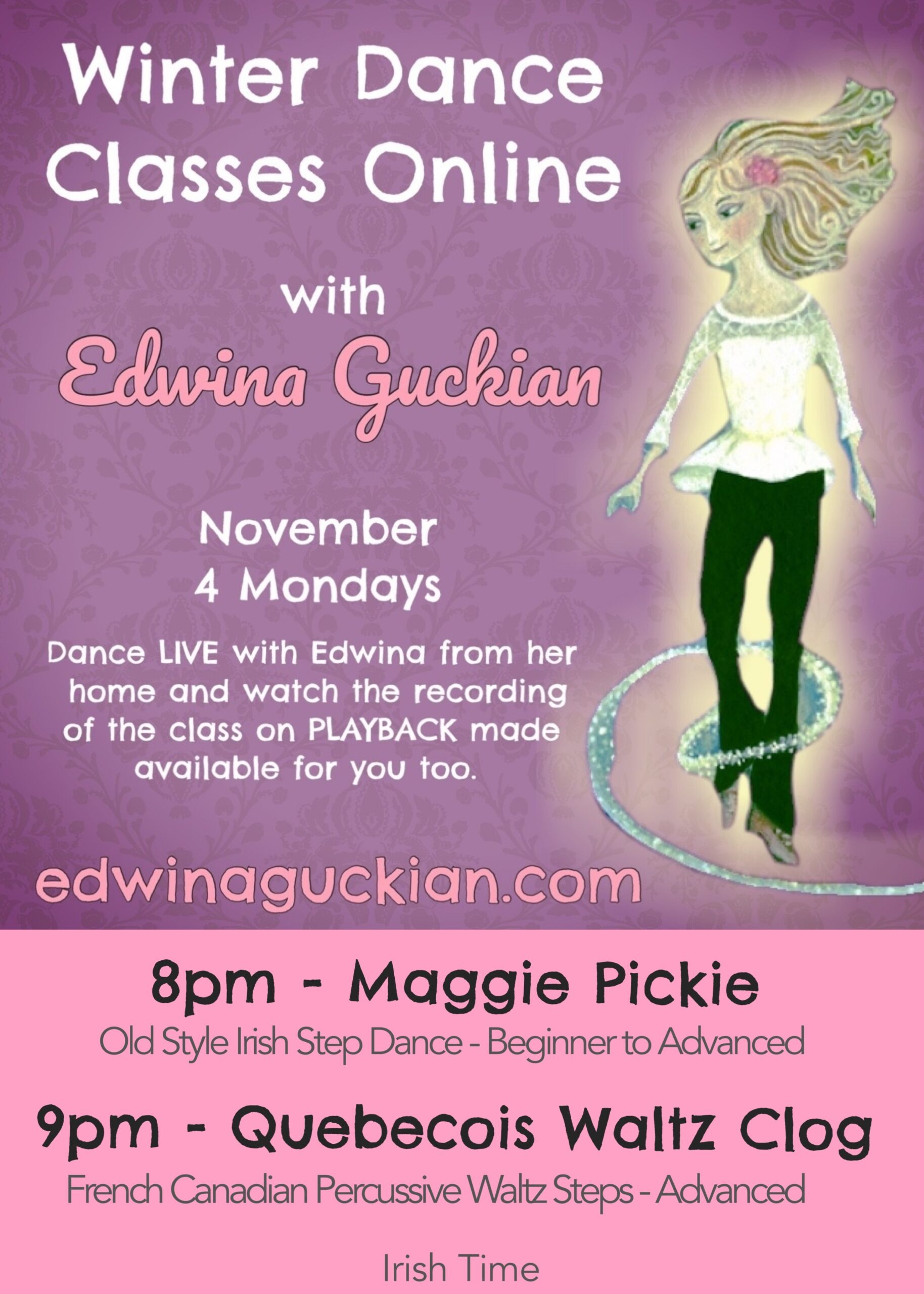 Winter Classes Online Edwina Guckian